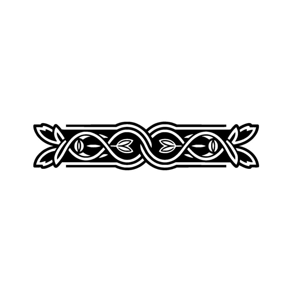 Intricate Celtic Border, Vintage , Ornamental Detail, Heritage vector