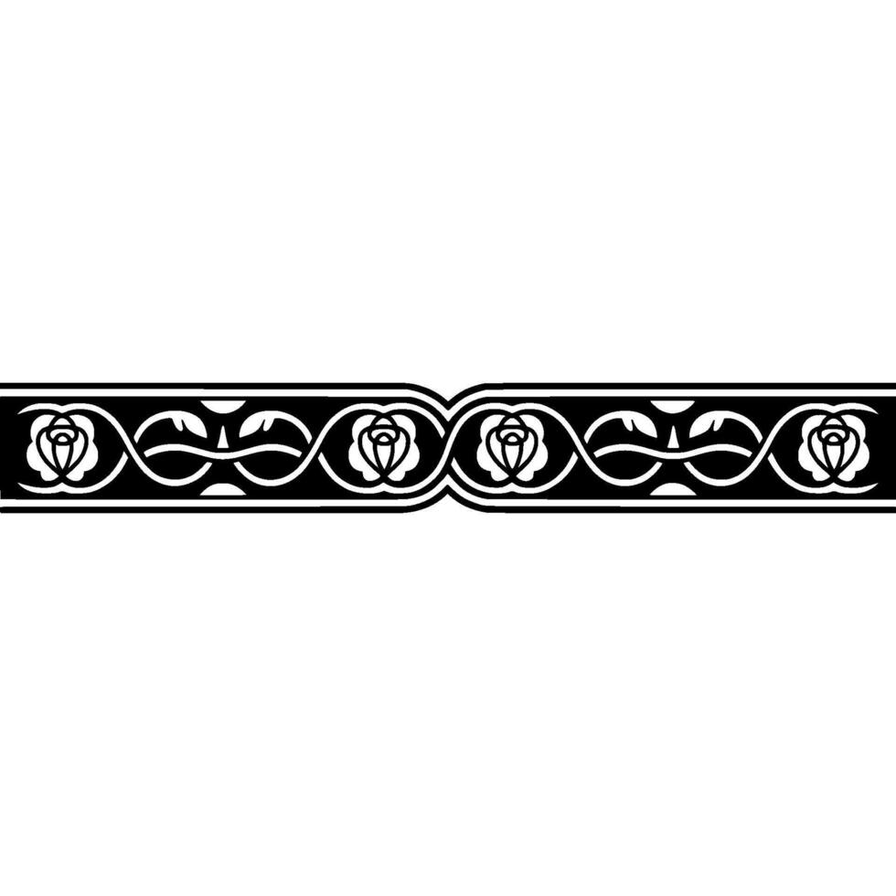Intricate Celtic Border, Vintage Ornamentation - Motif vector