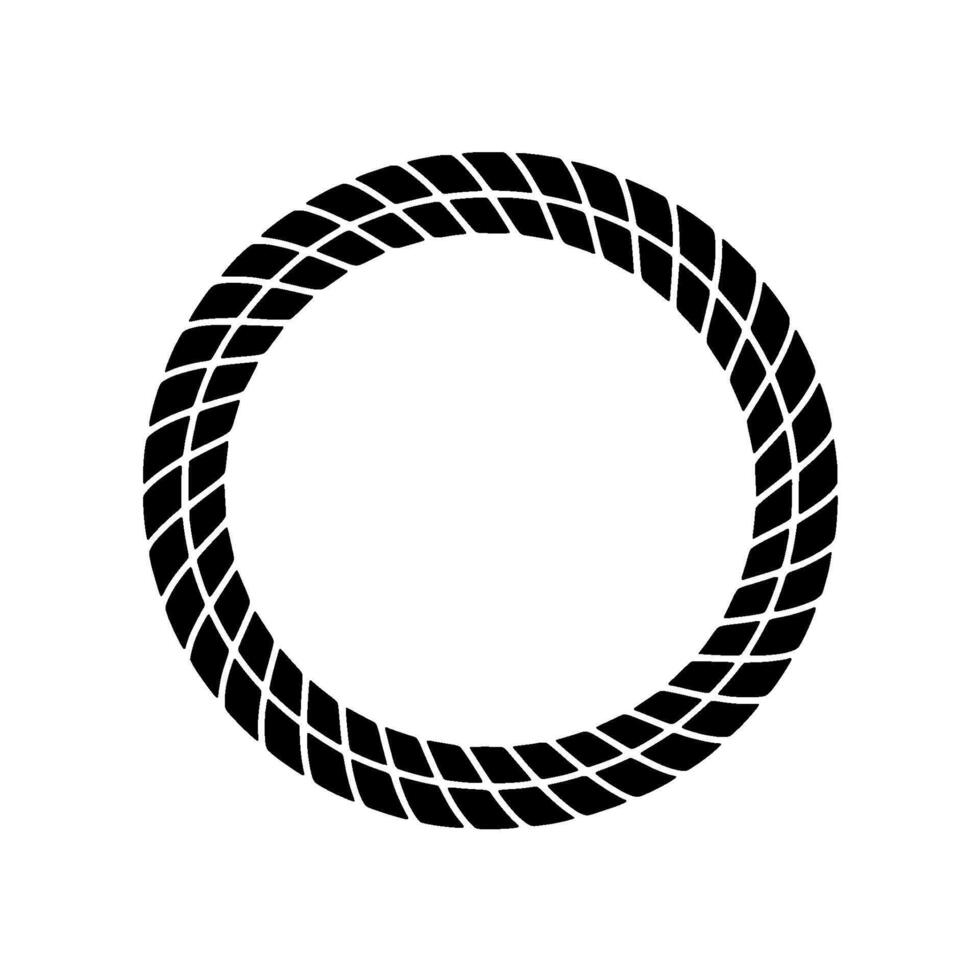 Minimalist Woven Circle, Modern Emblem vector