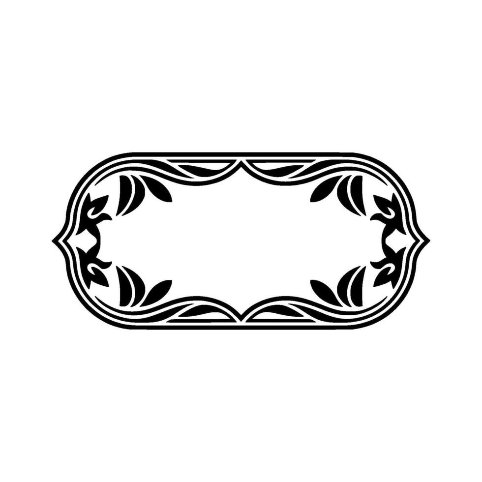 Elegant Ornamental Frame, Vintage Element - Floral - Ornament vector