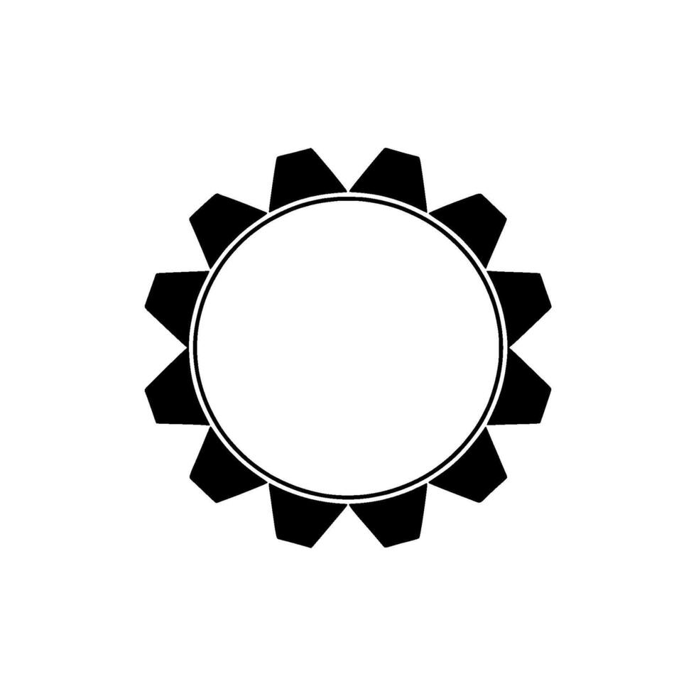 Geometric Sunburst, Minimalist, Circular Emblem, Modern vector