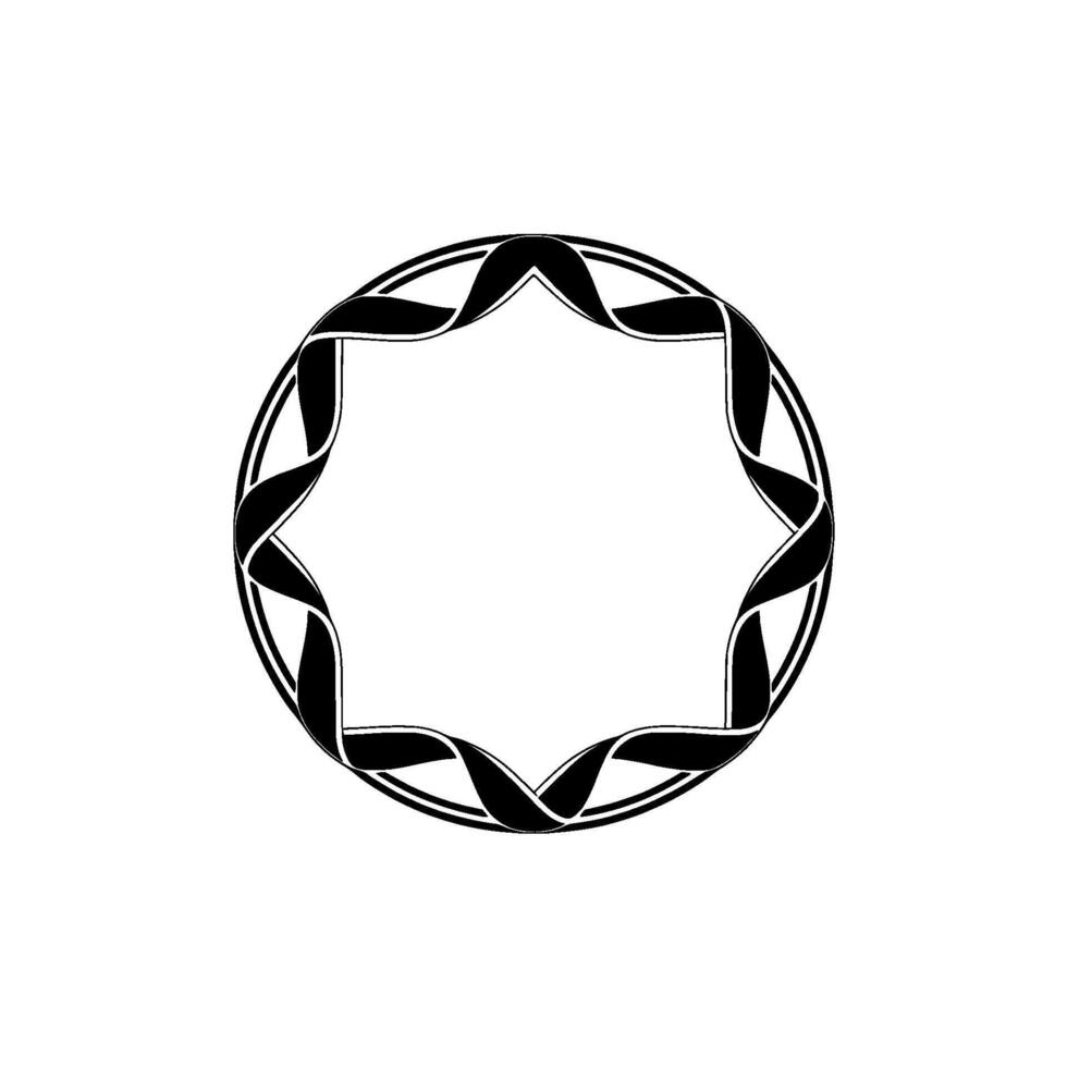 Intricate Celtic Knot Frame, Minimalist, Texture vector