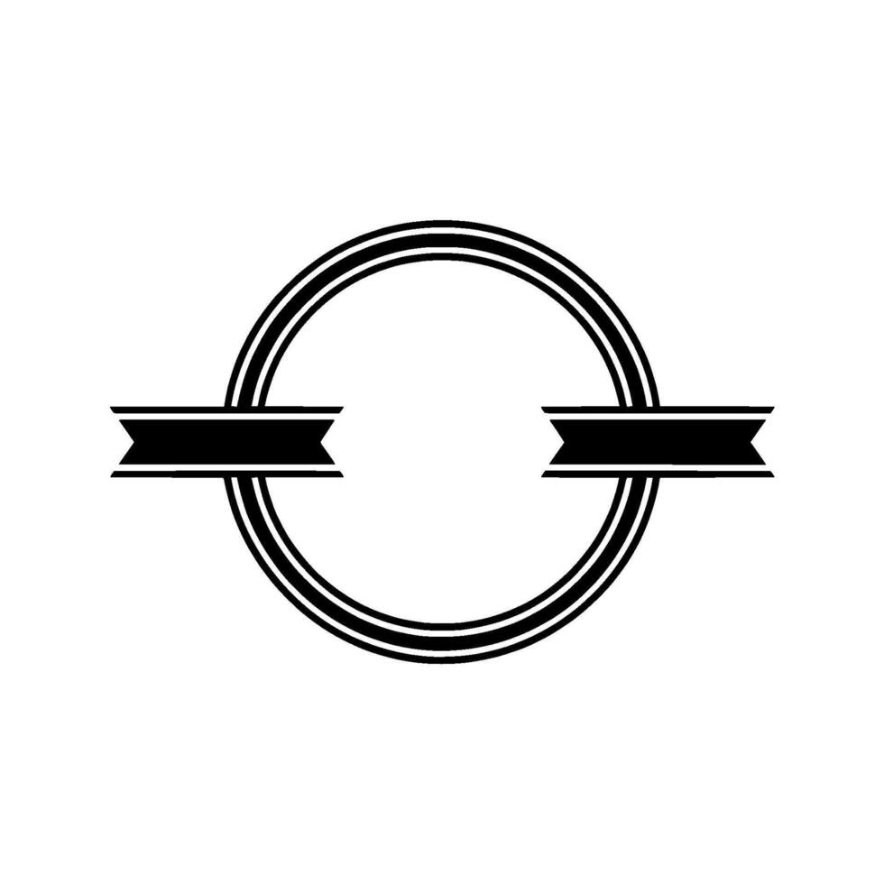 Vintage Circular Emblem, Classic , Minimalist Ornament vector