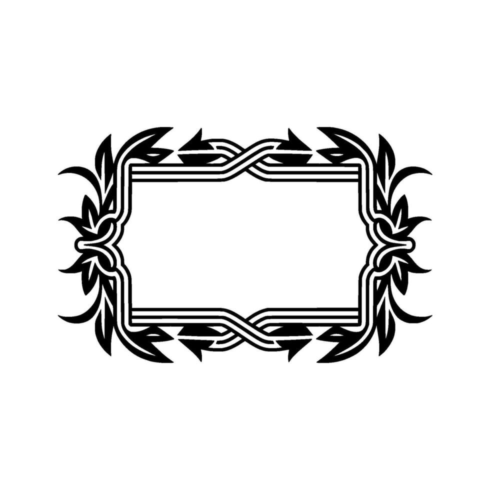 Intricate Celtic Frame, Vintage , Elegant Border - Decorative vector