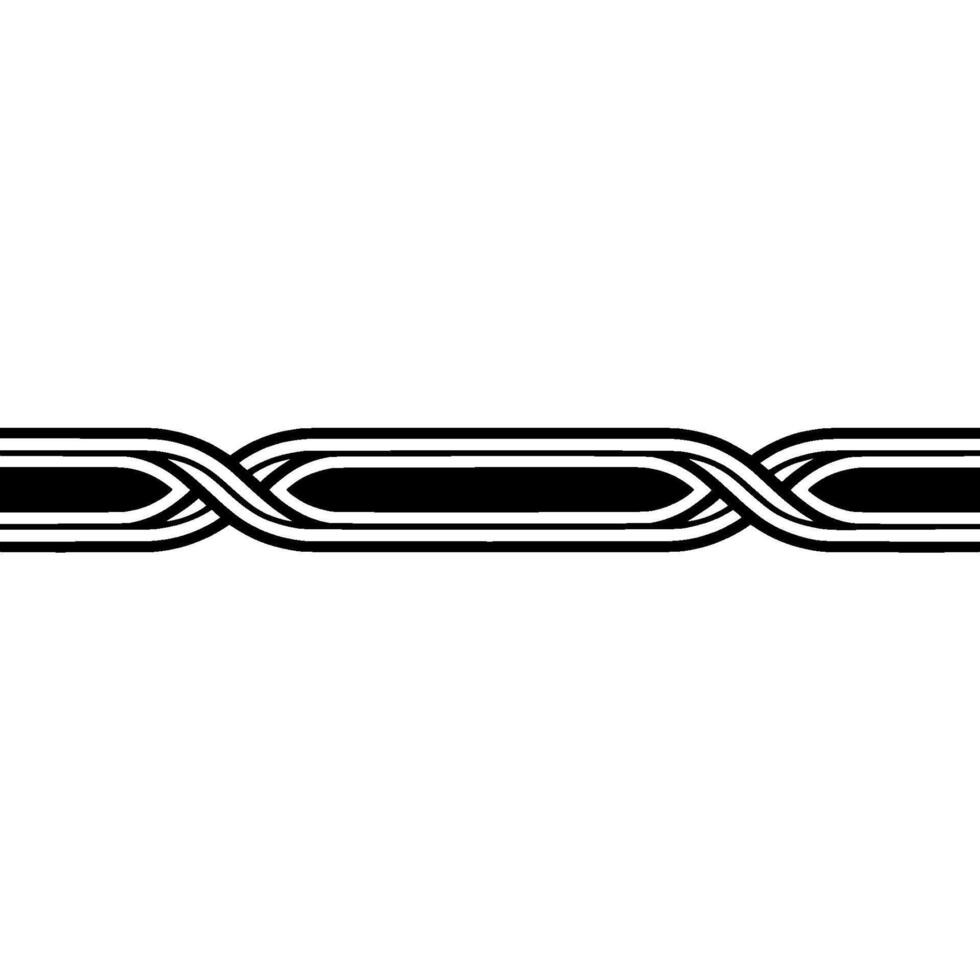 Intertwined Celtic Knot, Minimalist, Braid vector