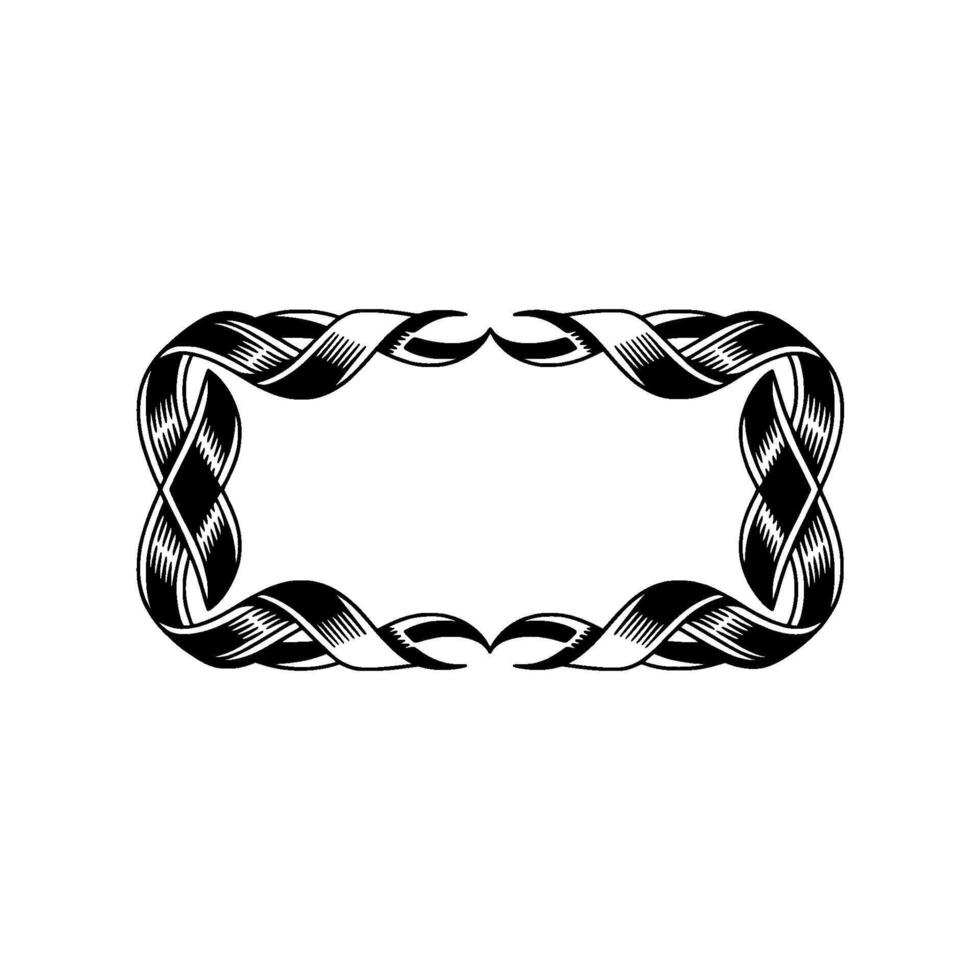 Intricate Celtic Border, Vintage, Elegant Frame vector