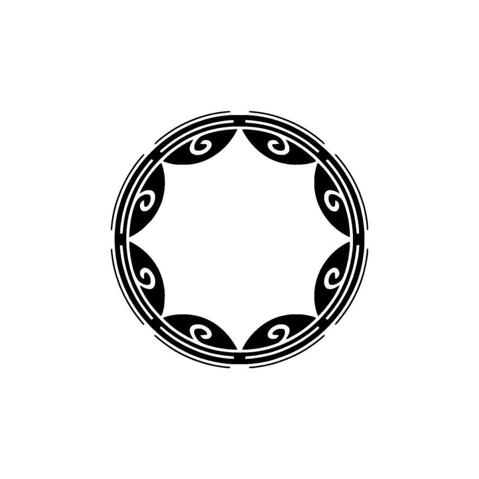 Intricate Celtic Circle Ornament, Minimalist vector