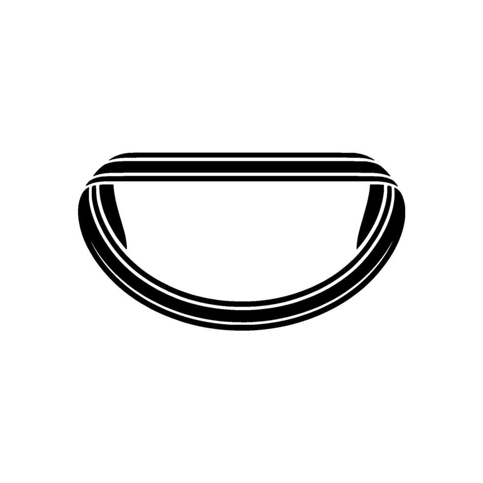 Minimalist Bowl Silhouette, Modern vector