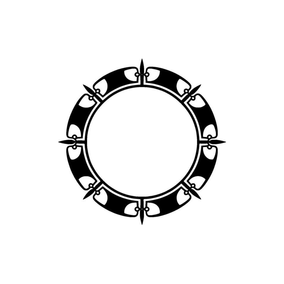 Intricate Black Ornamental Frame, Vintage - Ornament vector