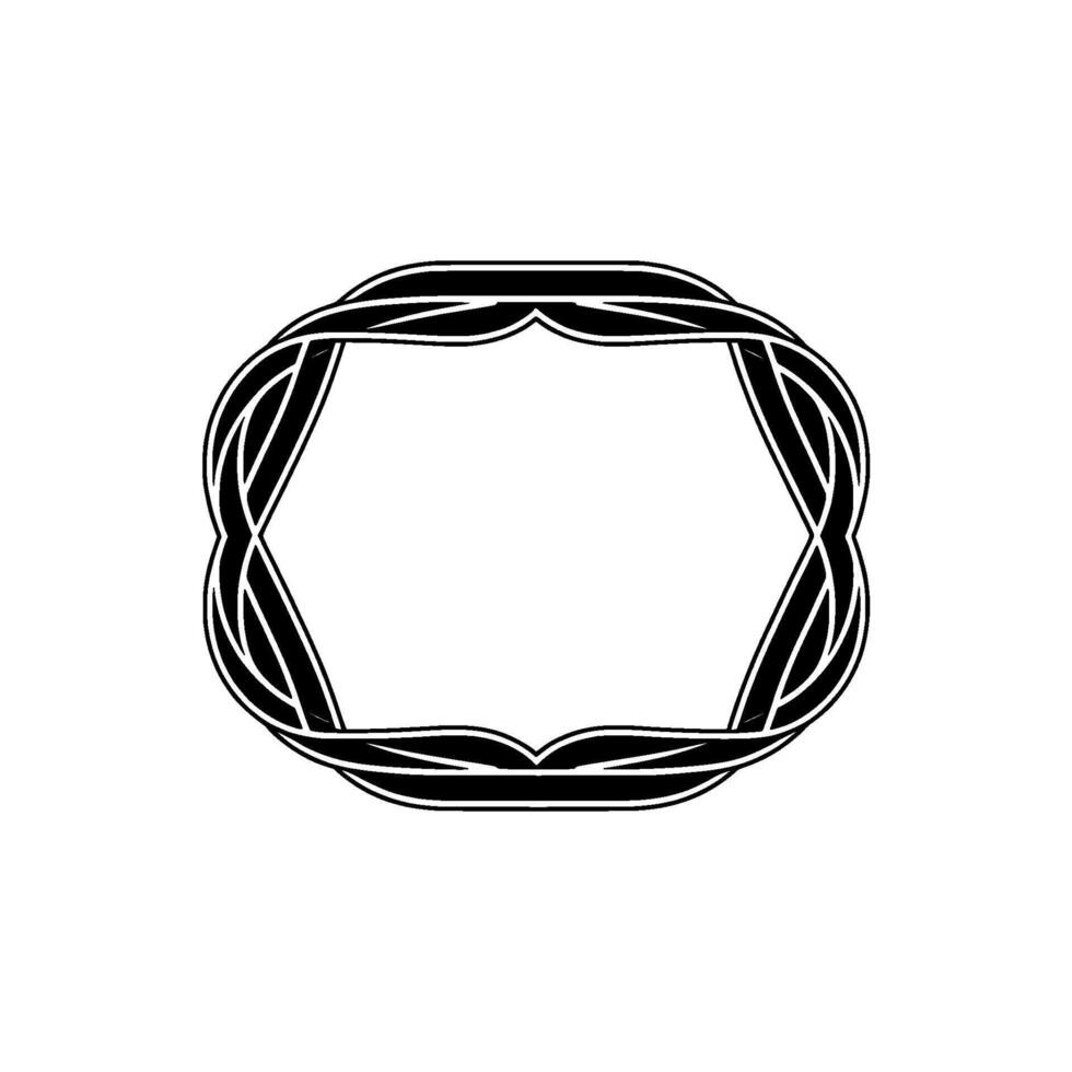 Intricate Celtic Frame, Minimalist - Ornament vector