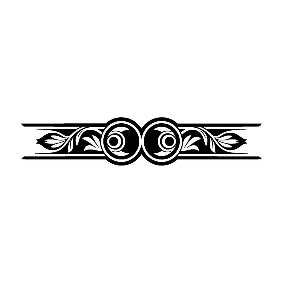 Intricate Floral Border, Vintage Element - Illustration vector