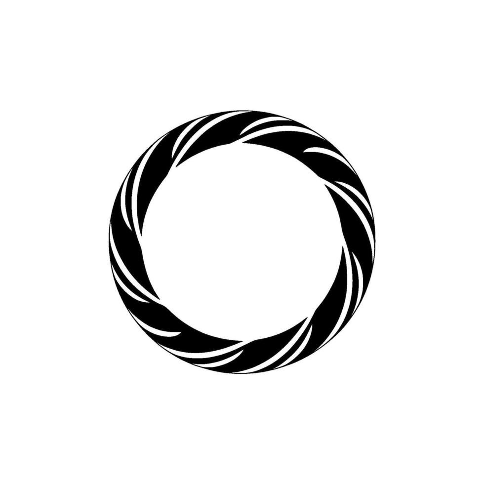 Abstract Spiral Ring, Minimalist , Circular Motion, Circle vector