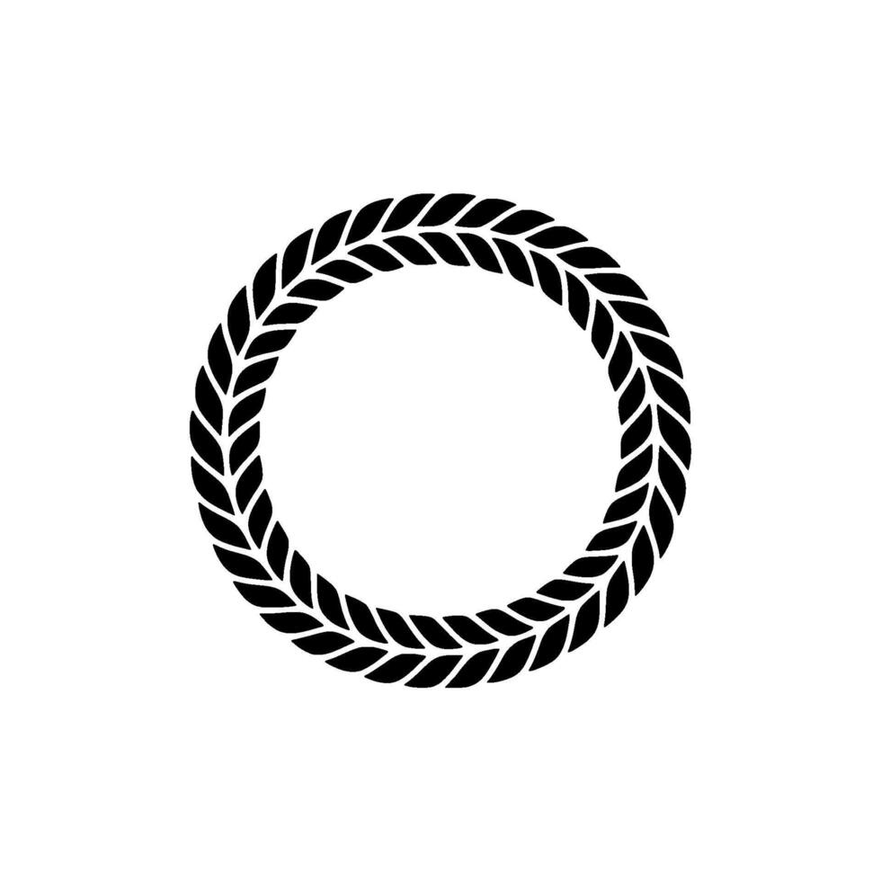 Minimalist Wreath , Elegant Circle vector
