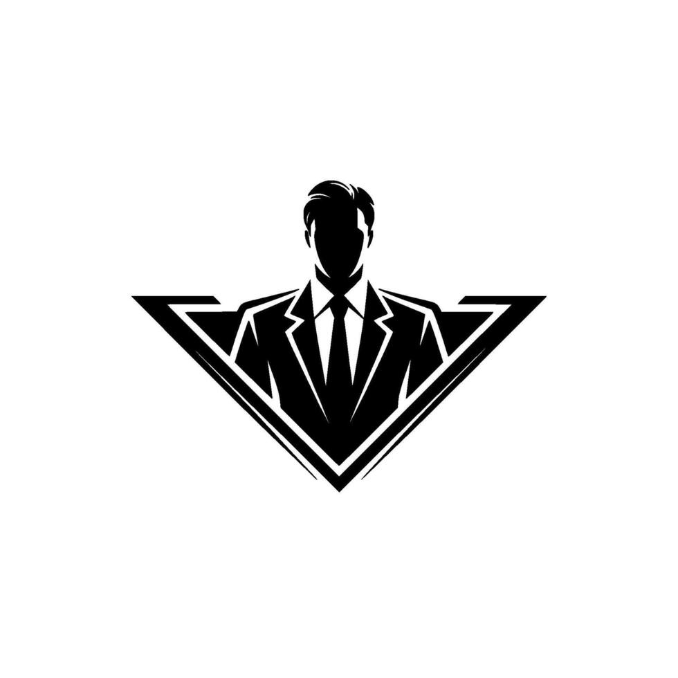 Sharp Silhouette Executive Power Ambition vector