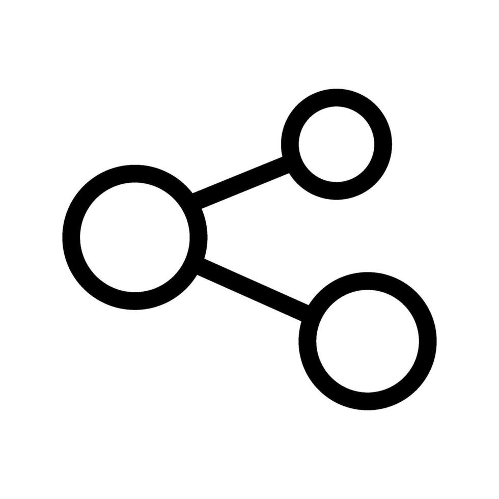 Share icon line art illustration vector