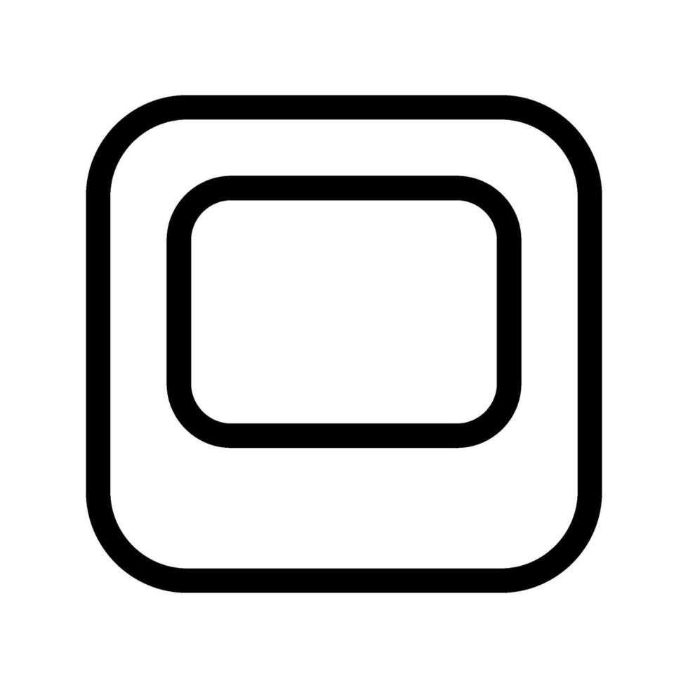 Illustration of Polaroid Line Icon vector