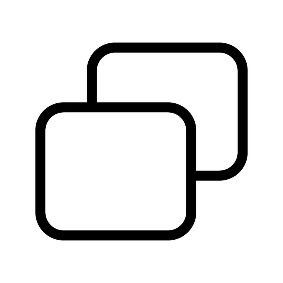 Illustration of Copy Line Icon vector