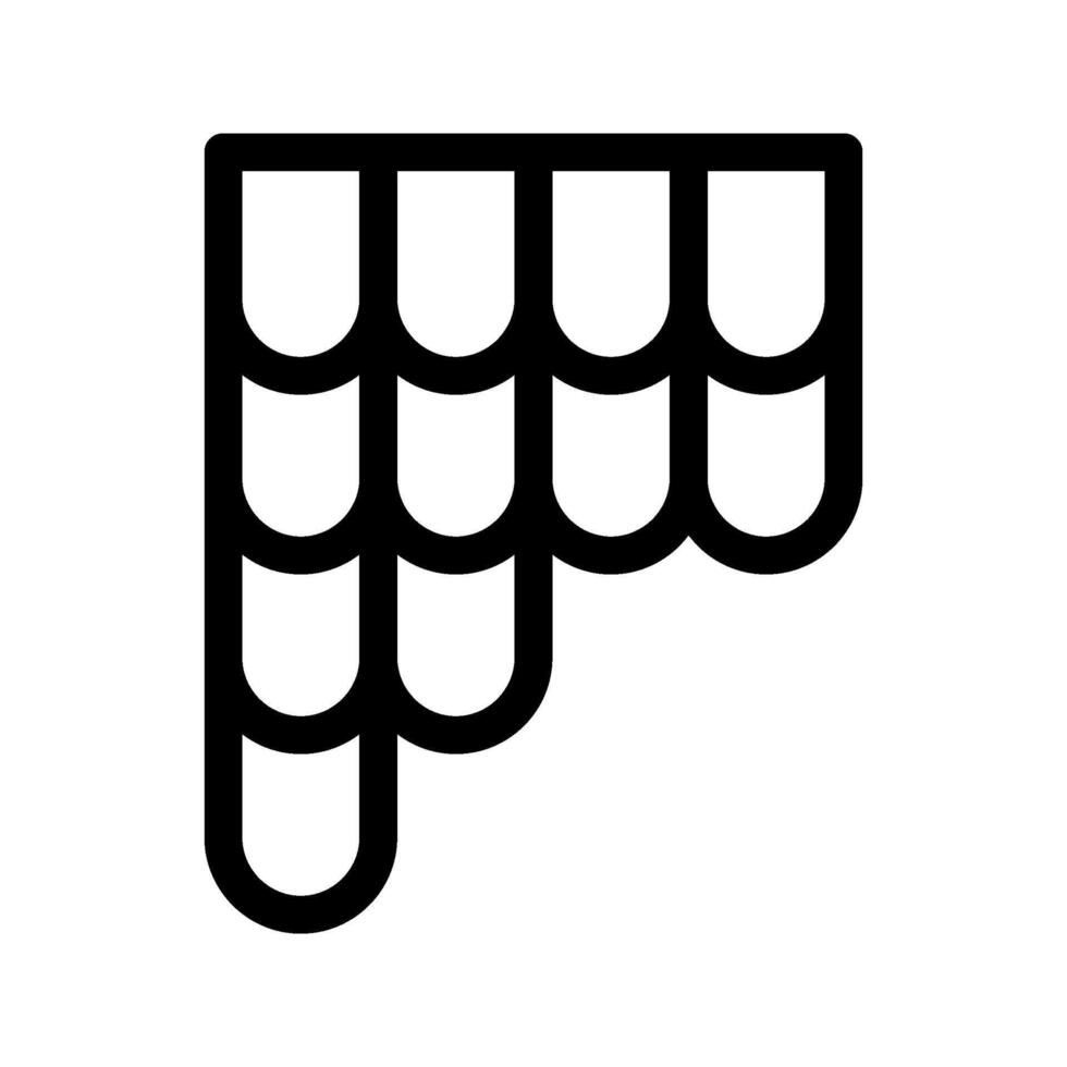 Illustration of Roof Line Icon vector