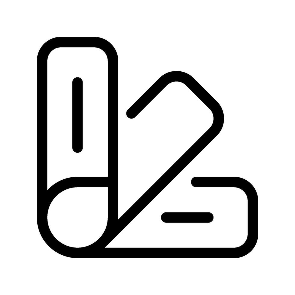 Illustration of Swatch Line Icon vector