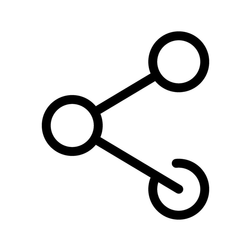 Share icon, line art, illustration vector