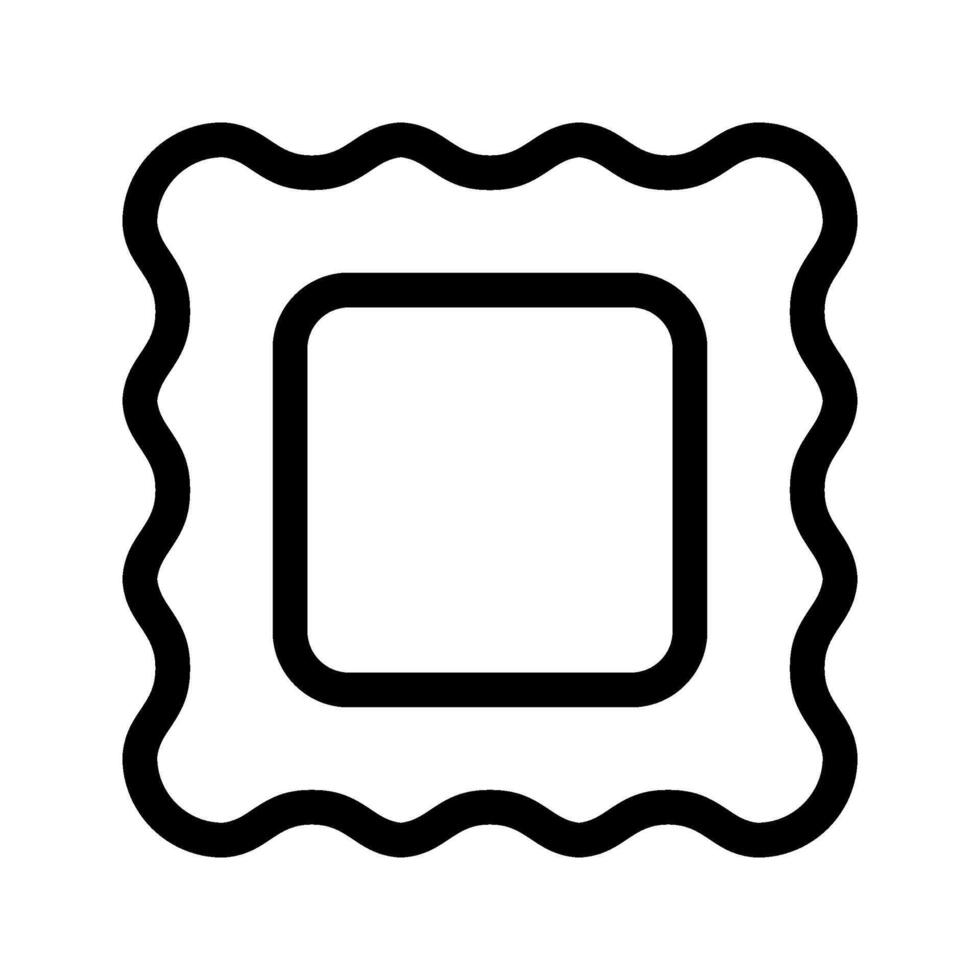 Illustration of Biscuit Line Icon vector