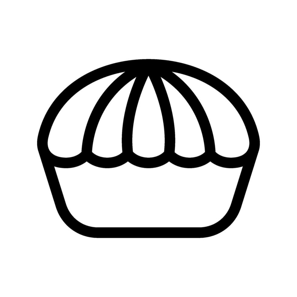 Illustration of Pie Line Icon vector