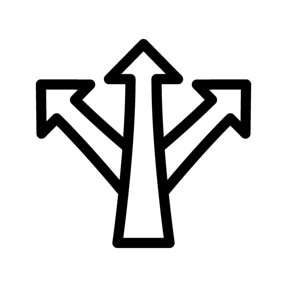 Illustration of Direction Line Icon vector