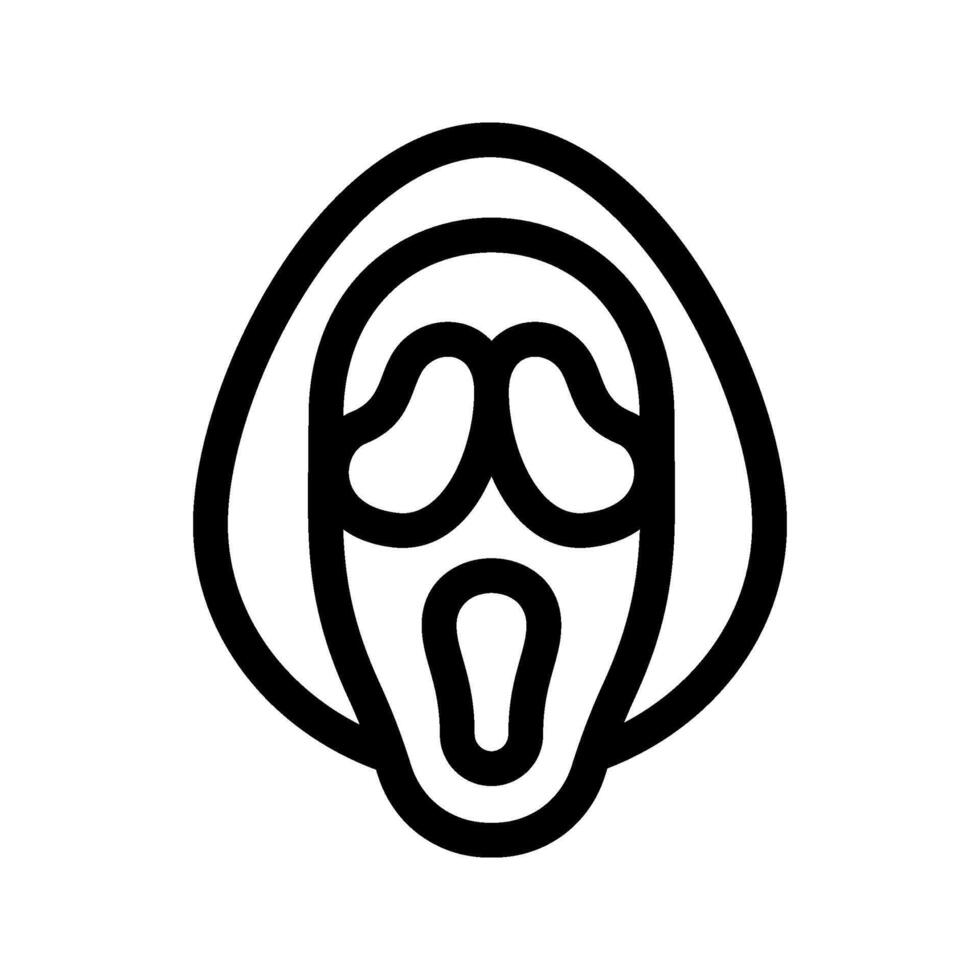 Illustration of Horror Line Icon vector
