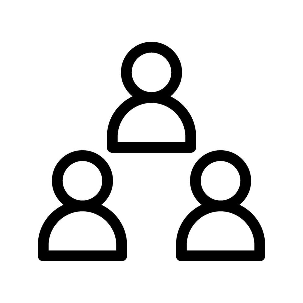 Illustration of Team Line Icon vector