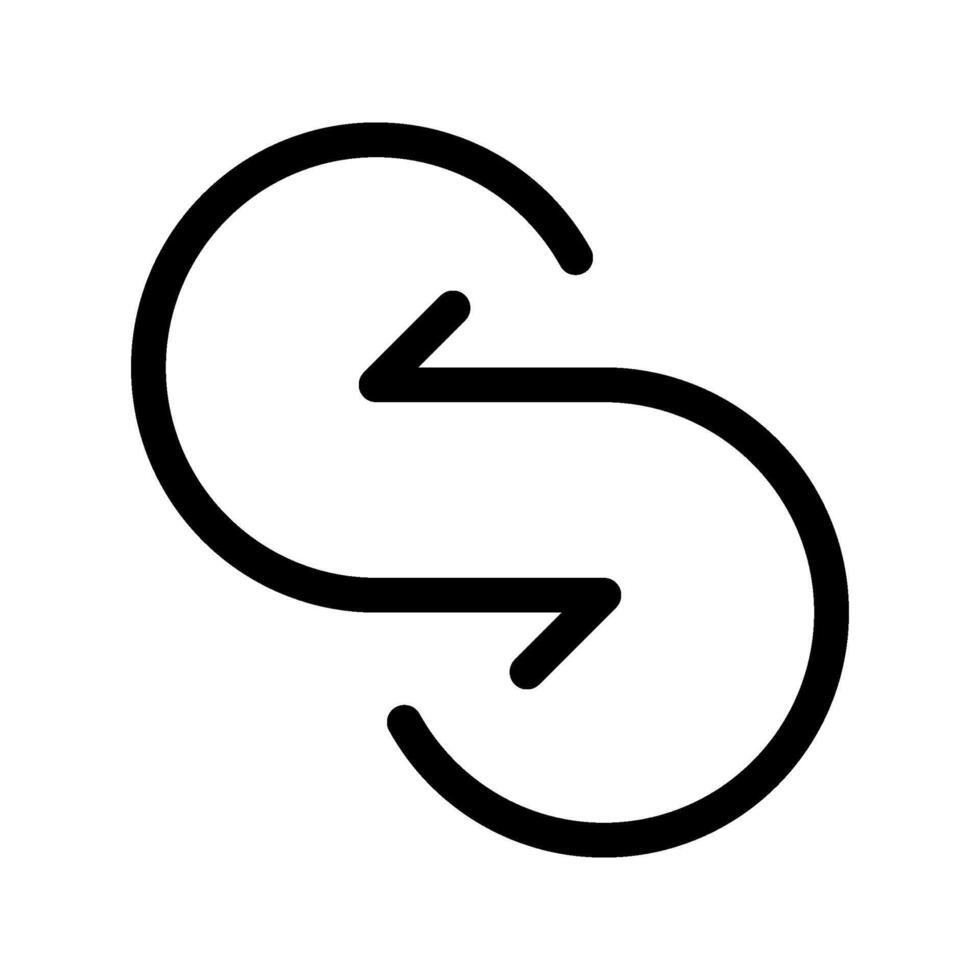 Illustration of Exchange Line Icon vector