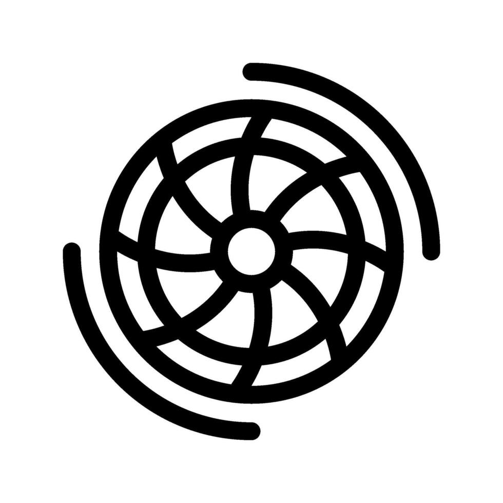 Illustration of Engine Line Icon vector