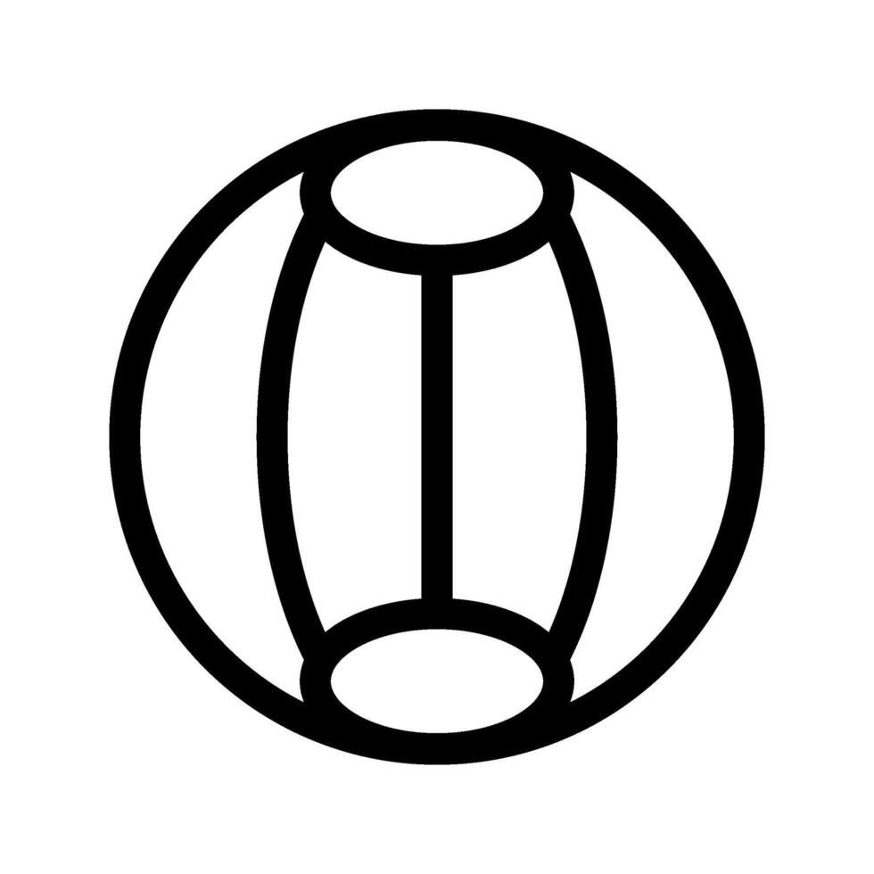 Illustration of Ball Line Icon vector