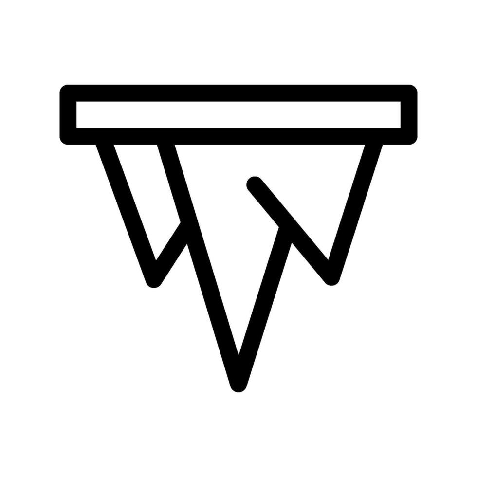 Illustration of Thaw Line Icon vector