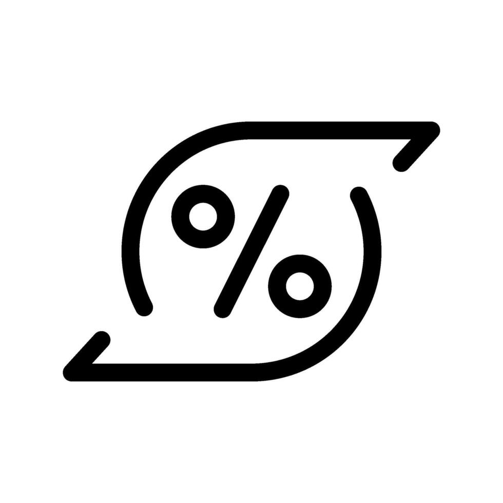 Illustration of Exchange Rate Line Icon vector