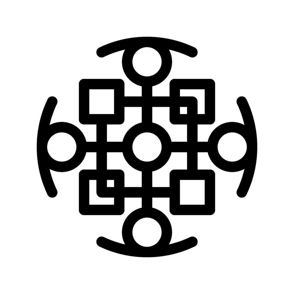 Illustration of Pattern Recognition Icon vector