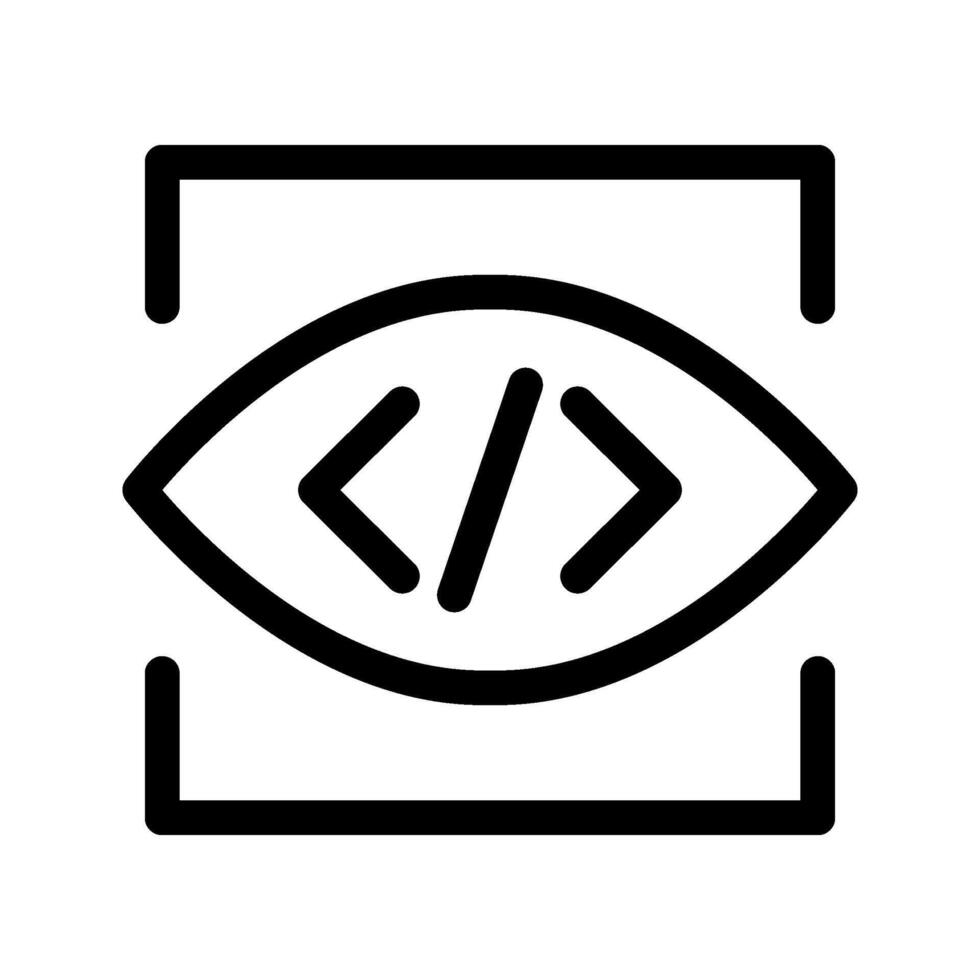 Illustration of View Line Icon vector