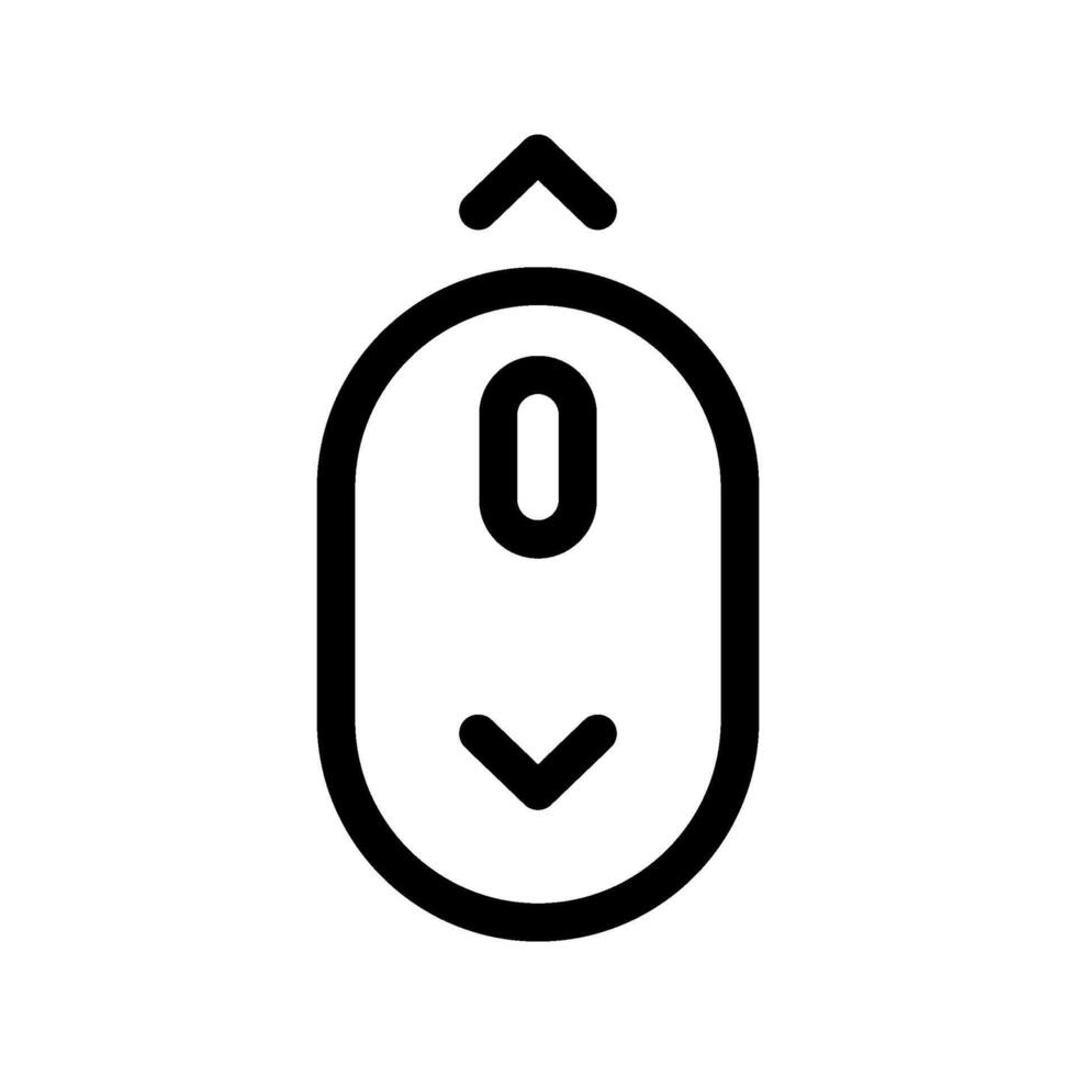 Illustration of Mouse Scroll Line Icon vector