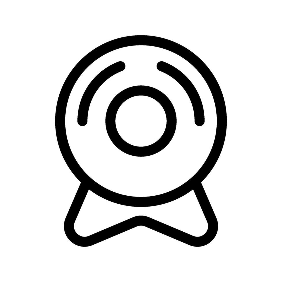 Illustration of Webcam Line Icon vector