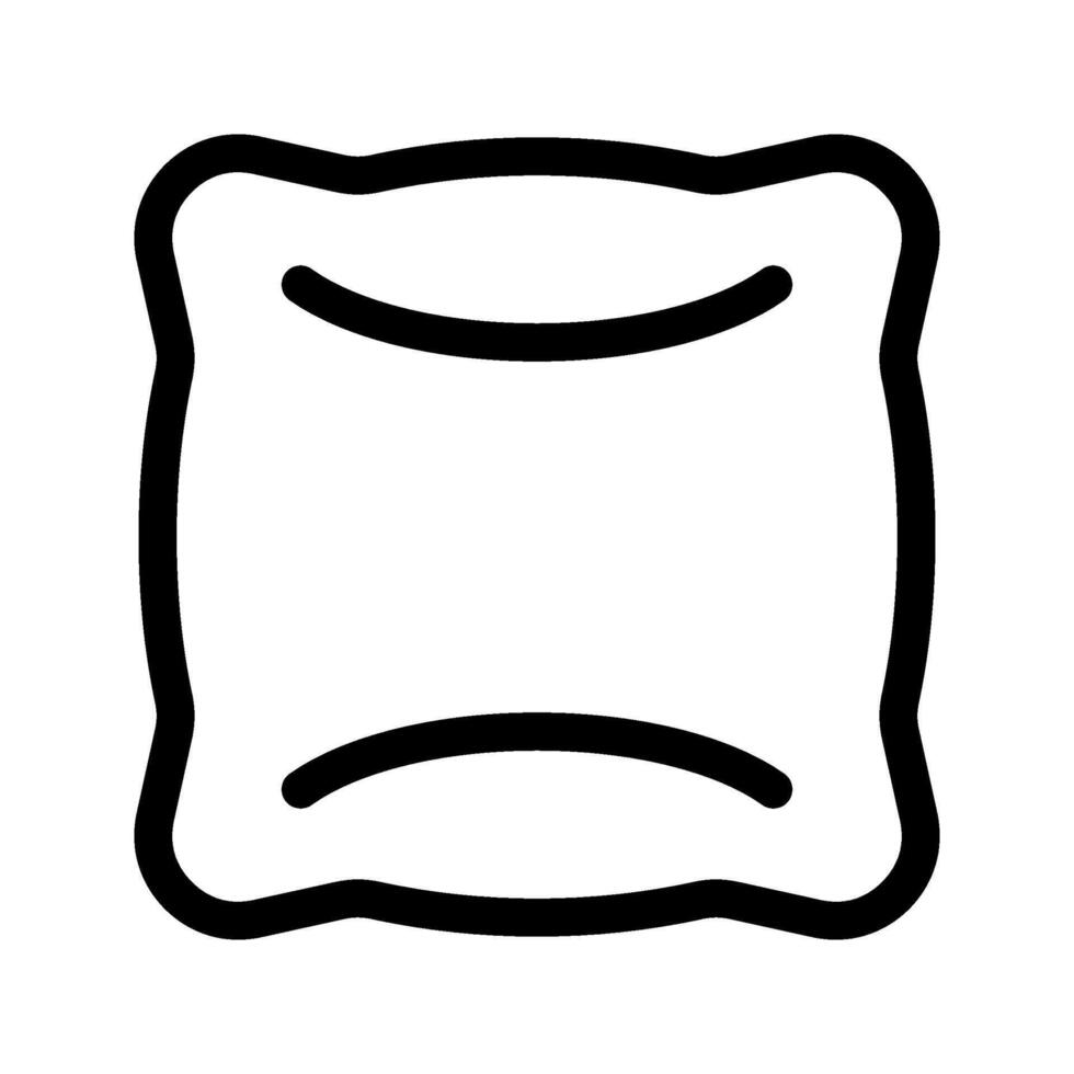 Illustration of Cushion Line Icon vector