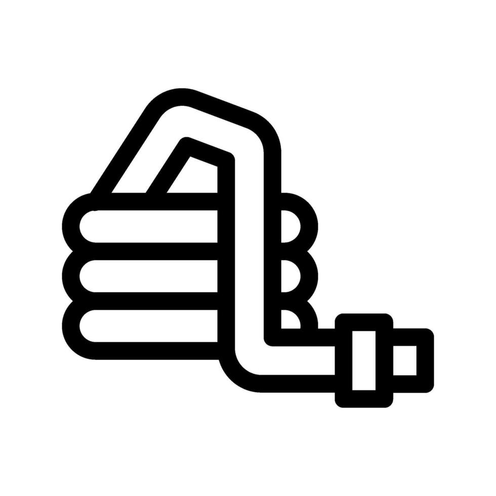 Illustration of Water Hose Line Icon vector