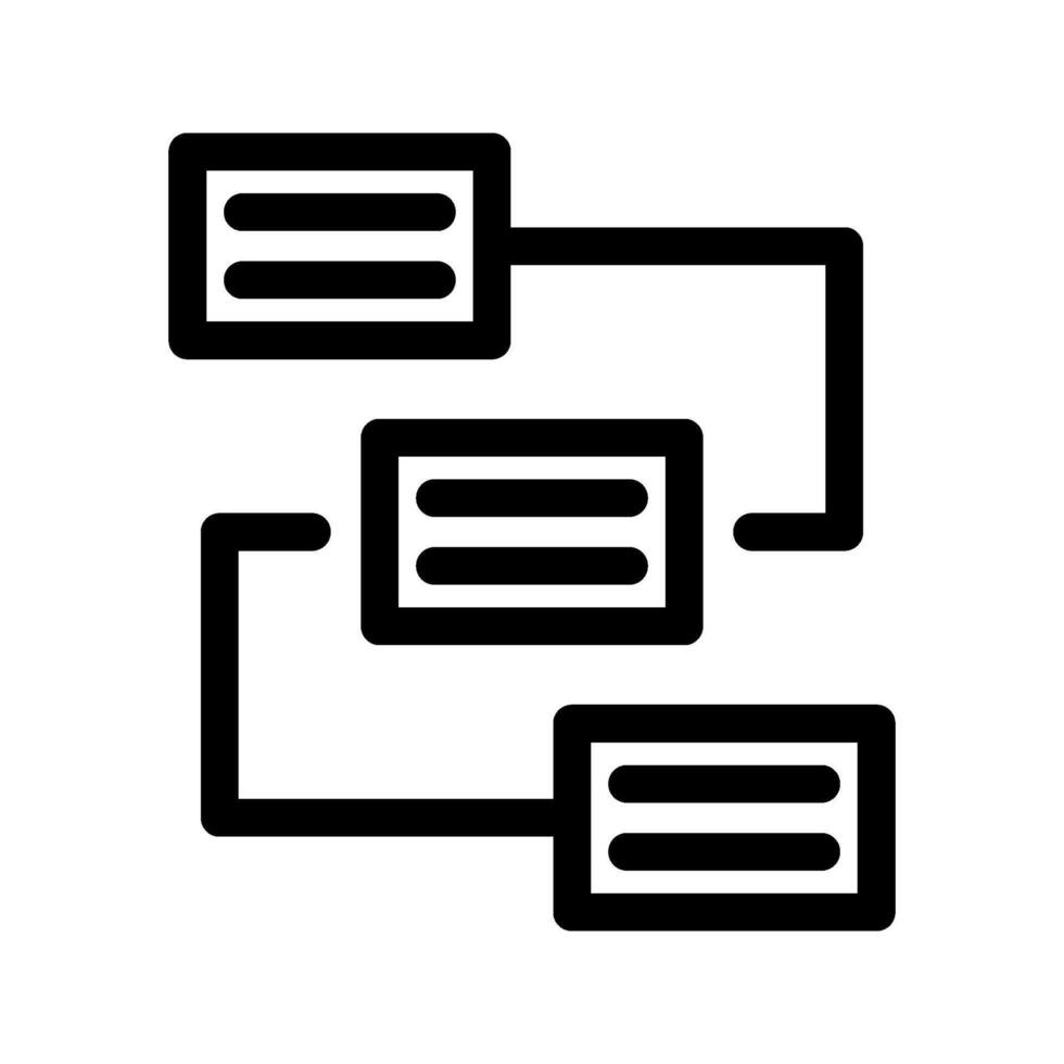 Illustration of Workflow Icon vector