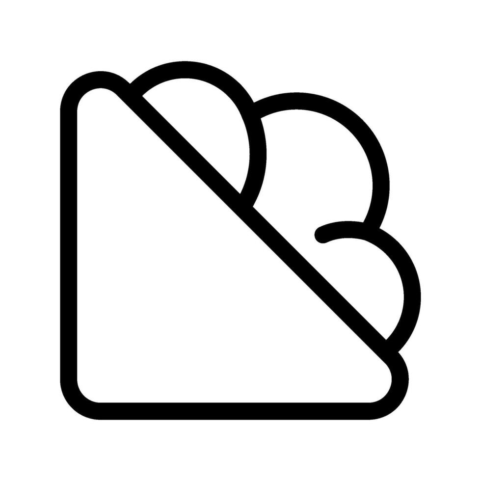 Illustration of Sandwich - Line Icon vector