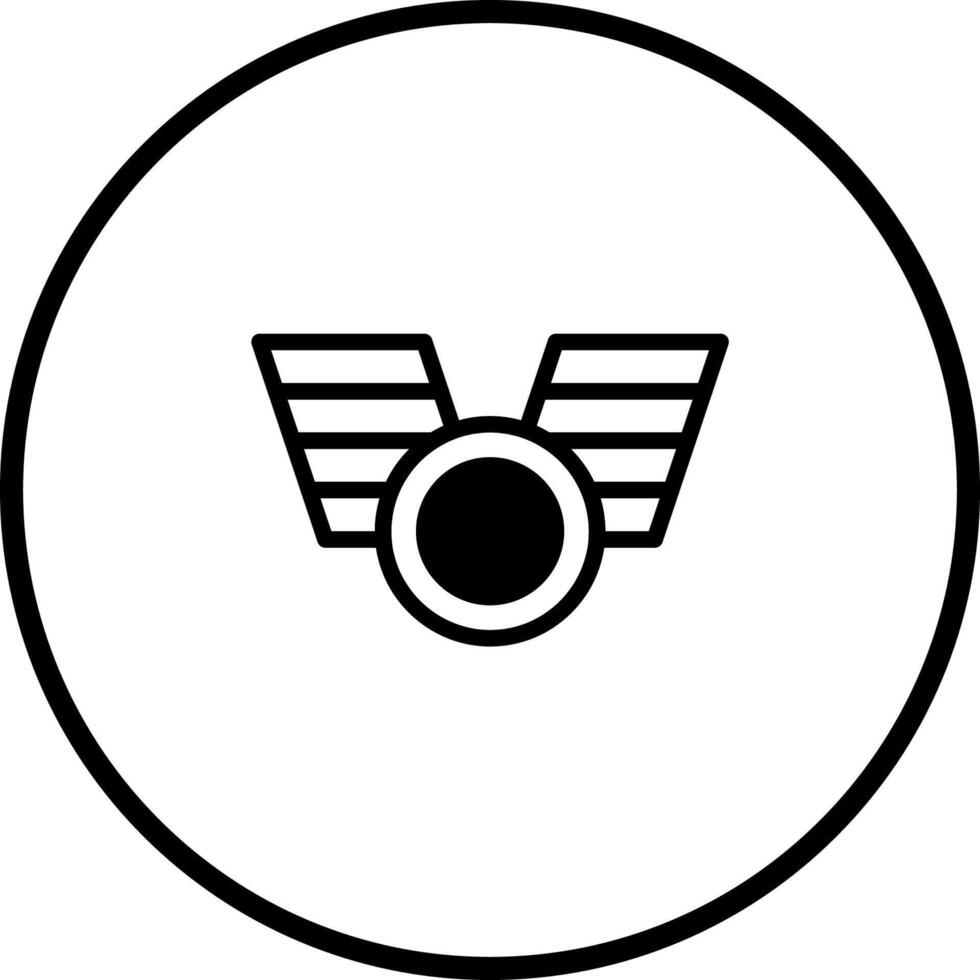 Minimalistic representation of achievement badge perfect for creating an icon showcasing success and award recognition vector