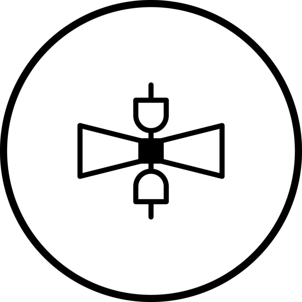 minimalistic representation icon of electrical connection with plug representing power connection data or electronic engineering vector