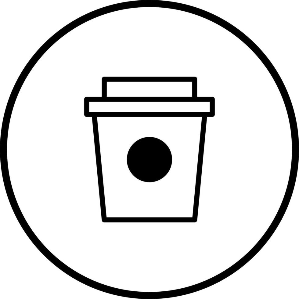 Minimalist coffee cup icon design perfect for cafe menus and website interfaces depicting beverage vector
