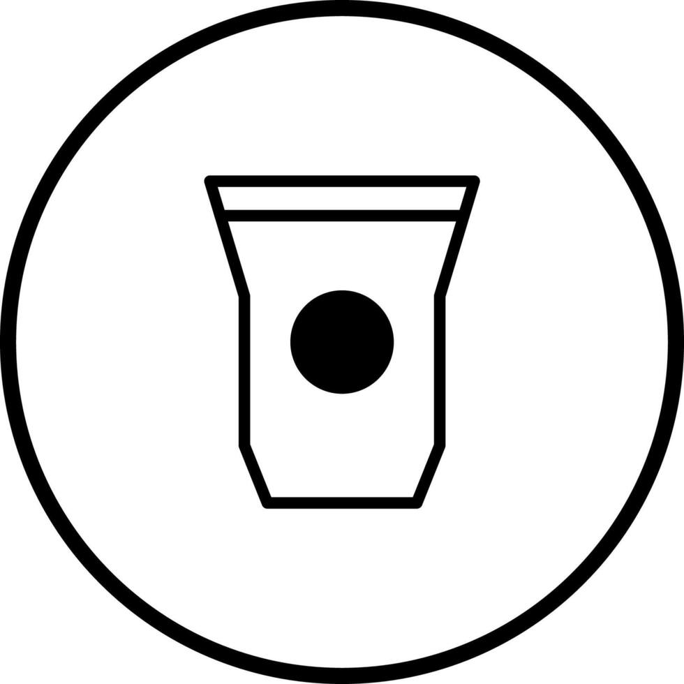 Minimalist coffee cup icon in a circle representing simple pleasures and daily routines of life vector