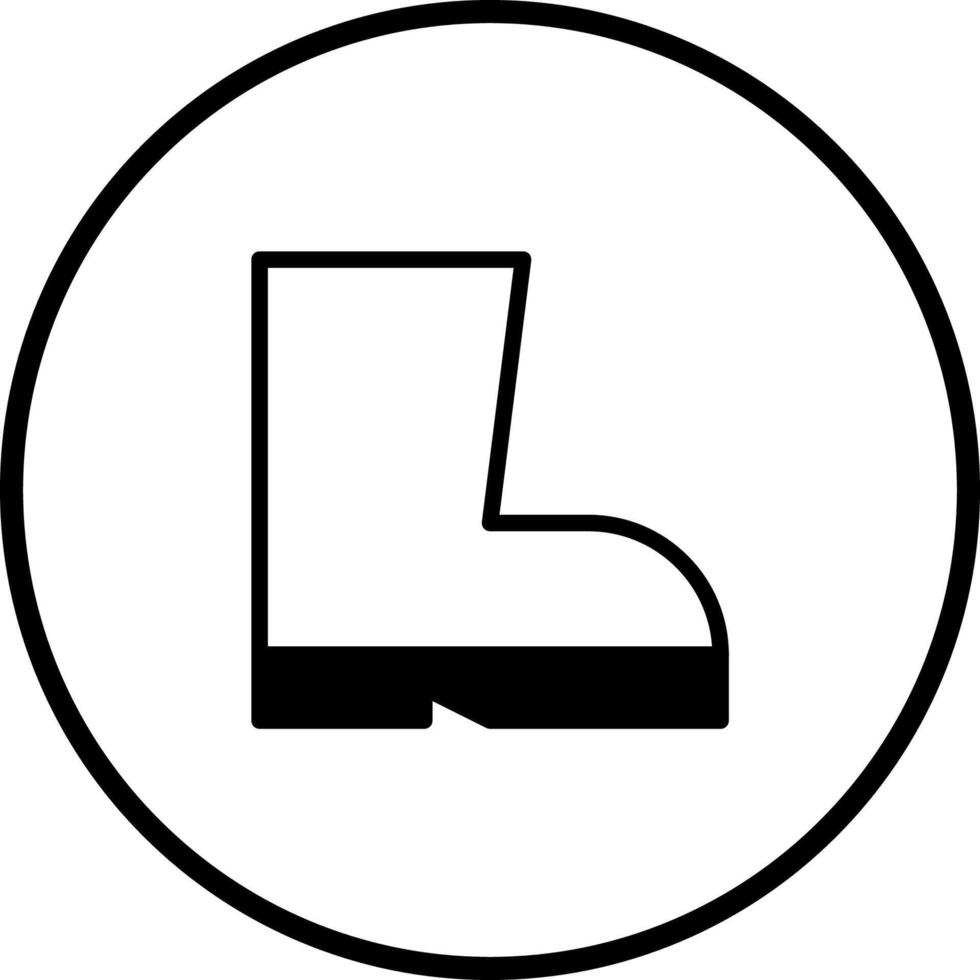 Footwear illustration representing safety symbol emphasizing protective clothing requirements for working environment wearing safety shoe sign vector