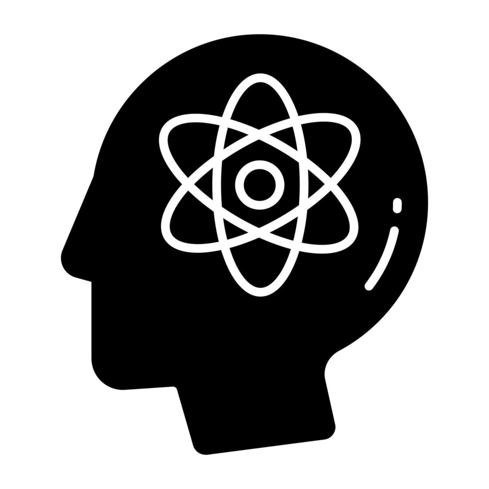 Premium glyph download icon of scientist vector