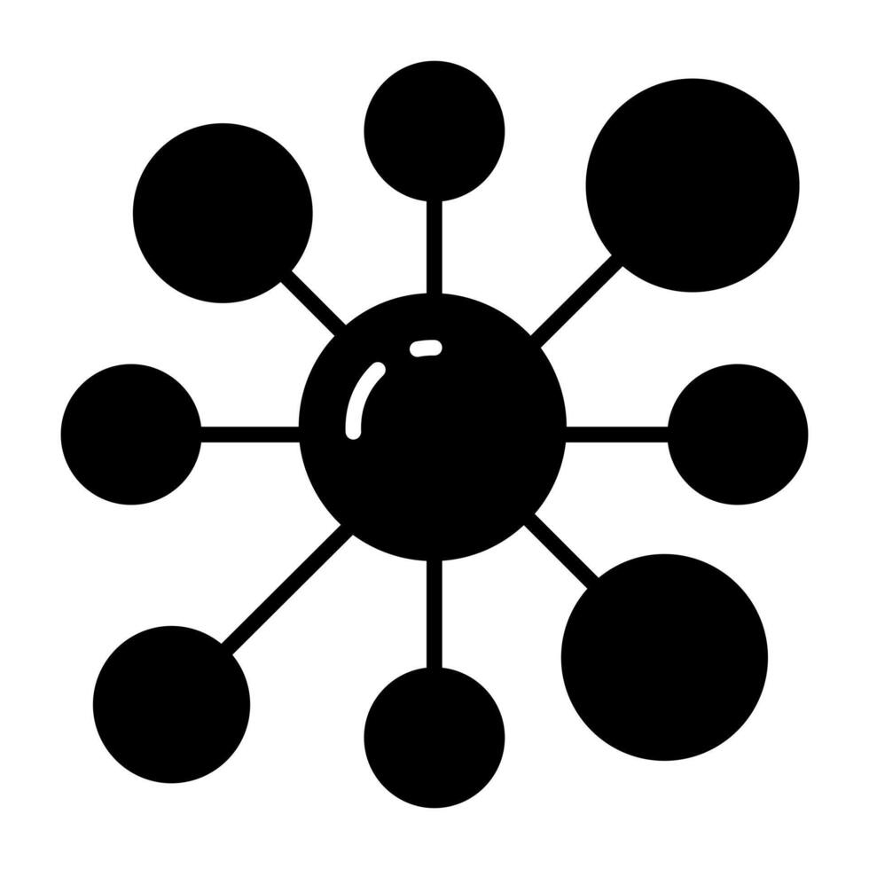 Modern icon of topology vector