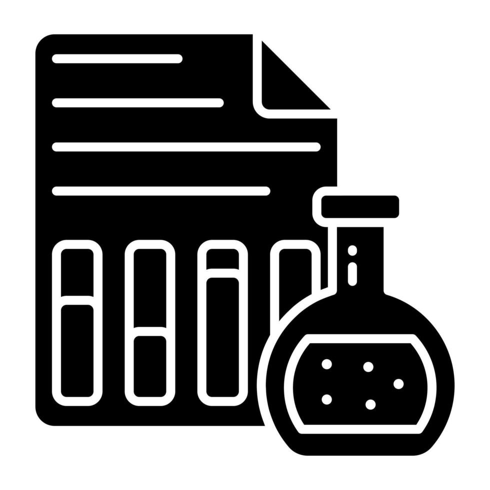 Premium download icon of lab report vector